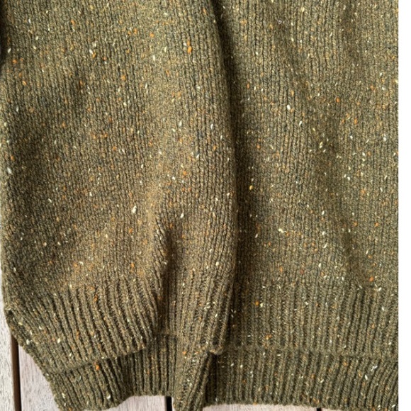 🎉SOLD🎉 Fisherman Out of Ireland Irish Wool Vest - Olive - Picture 8 of 9